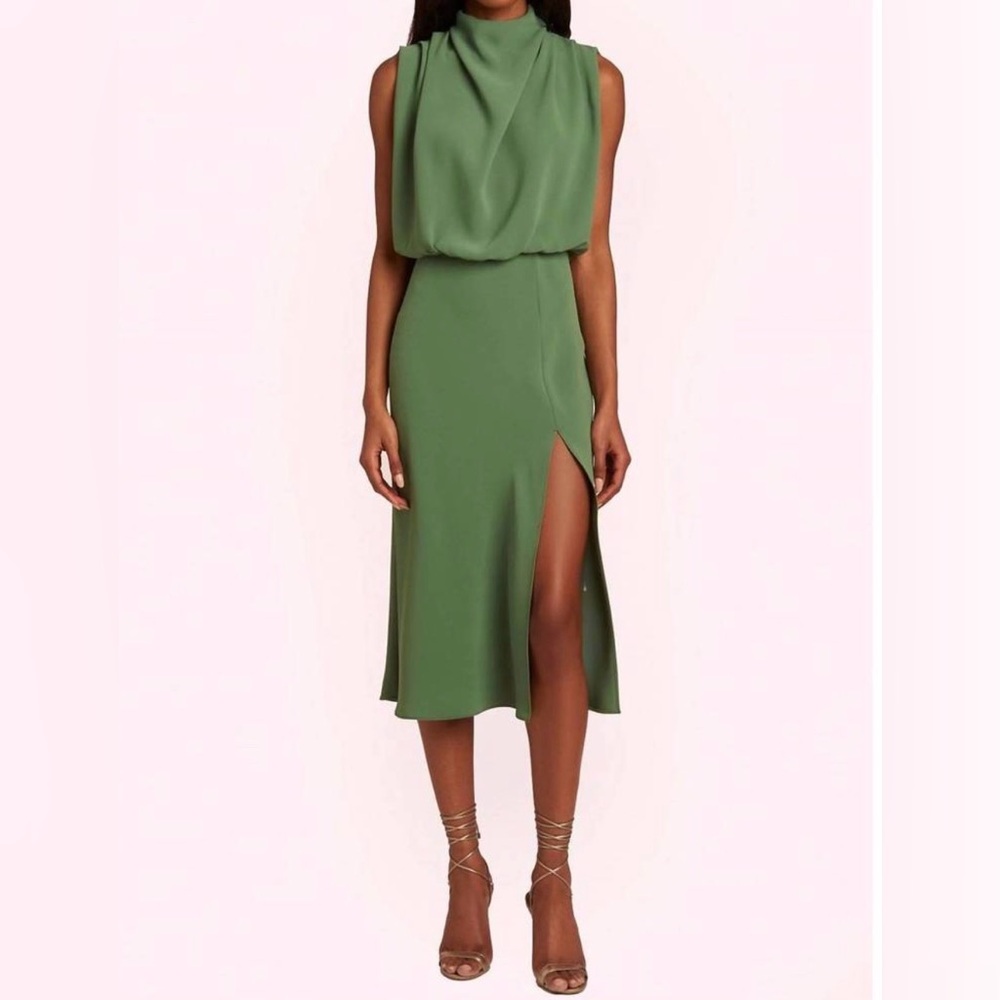 Amanda Uprichard Green midi dress